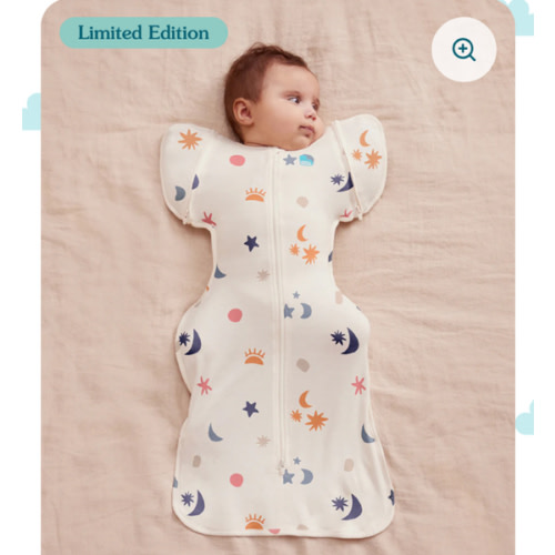 Swaddle Up™ Transition Bag 1.0 TOG Organic Cotton Buff Lunar