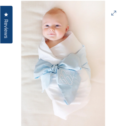 Bow Swaddle ® - Buckhead Blue