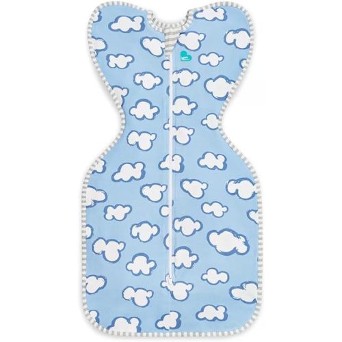 Love to Dream Swaddle UP, Baby Sleep Sack, Self-Soothing Swaddles for Newborns, Improves Sleep, Snug Fit Helps Calm Startle Reflex, New Born Essentials for Baby, 1.0 TOG, 5-8.5 lbs, Daydream Blue
