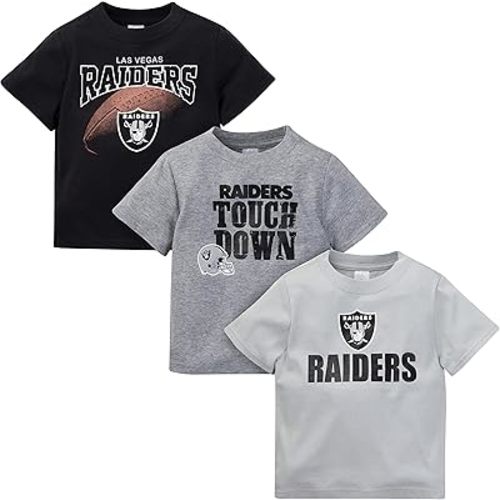 Gerber Unisex Baby NFL 3 Pack Short Sleeve Team Fan Tee Shirt
