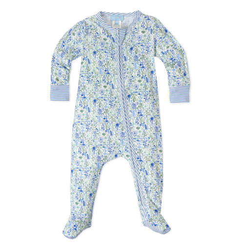 Birth Flower Zip Baby Onesie | Joy Street Kids