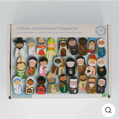 Catholic Saints Wooden Magnet Set - Shining Light Dolls