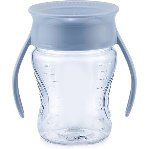 WOW CUP for Baby 360 Trainer Sippy Cup, 7 oz / 207 ml (Graceful Blue)