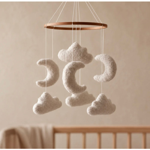 Marshmallow Sky - Baby Mobile