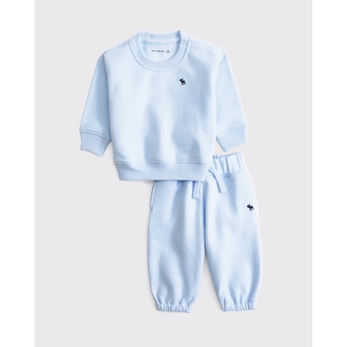 baby essential icon crew sweatshirt set