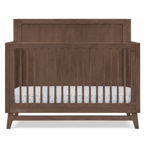 Delta Children Spencer 6-in-1 Convertible Crib - Greenguard Gold Certified - Teak Brown