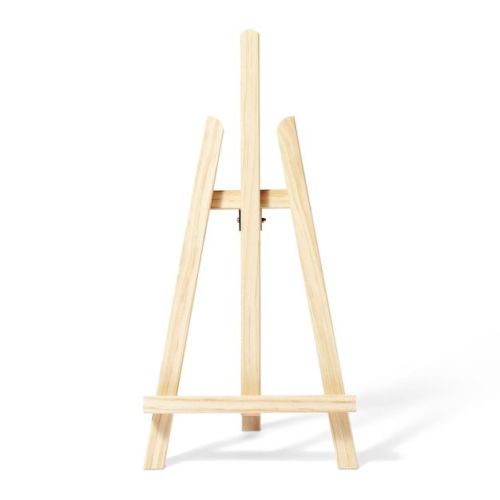 Tabletop Easel - Mondo Llama™: Off-White Hardwood Artist Stand for Painting, 16.8" Height, No Assembly Required