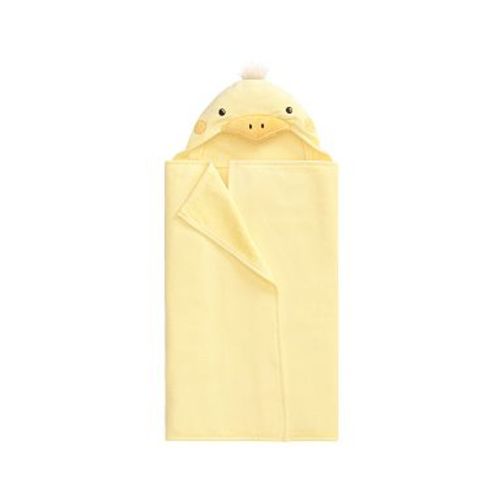 Duck Baby Critter Hooded Towel , Nursery Wrap , Yellow