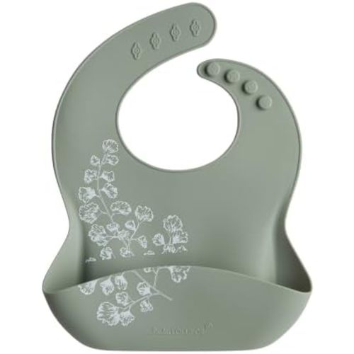 Loulou Lollipop Baby Bibs with Pocket, Silicone Bibs for Babies, Adjustable