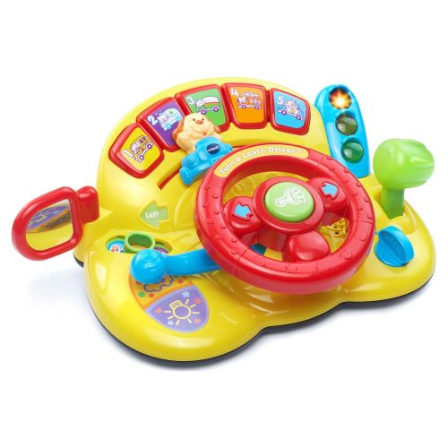 VTech Infant Toddler Turn and Learn Driver Toy, Teaches Animals, Colors