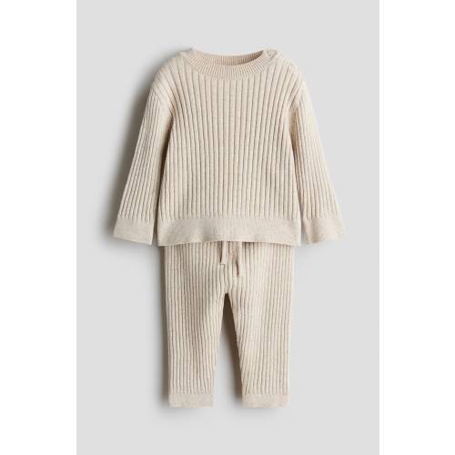 2-PIECE WIDE-RIB COTTON SET
