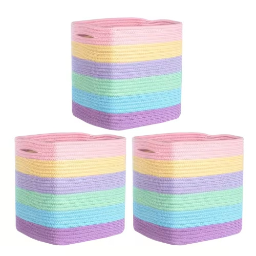 set three inch cube storage bins woven design - Temu Canada
