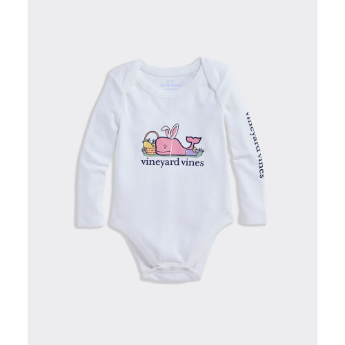Shop Baby Long-Sleeve Easter Whale Bodysuit at vineyard vines