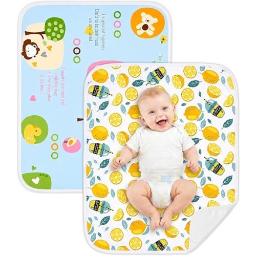 2 Pack Baby Changing Pad, Portable Diaper Changing Mats, 30"x24"