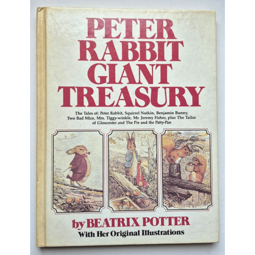 PETER RABBIT GIANT TREASURY Beatrix Potter Derrydale Books 1980 HC