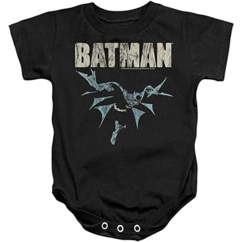 Batman Batman Glide Unisex Infant Snap Suit for Baby (6 Months) Black