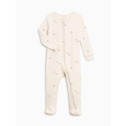 Colored Organics Peyton Zipper Sleeper | Duck / Oat + Chai Duck / Oat + Chai NB