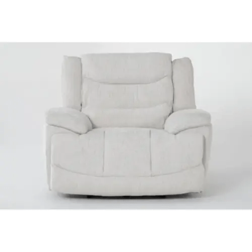Cruz Ecru Power Oversized Cuddler Recliner with USB | Wallaway | Smart