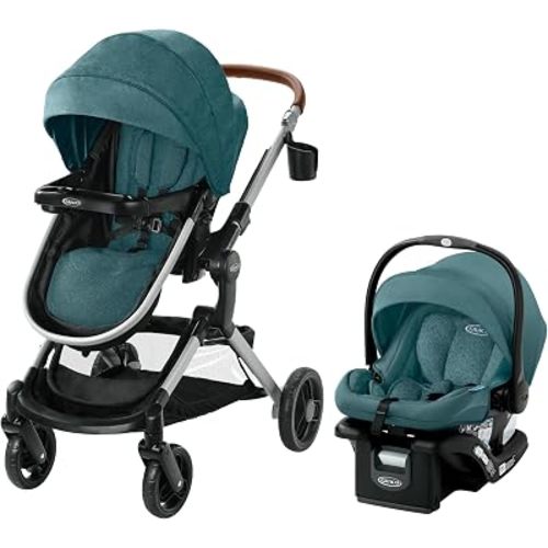 Graco Modes Nest Travel System, 3-in-1 Car Seat & Stroller Combo, Bayfield