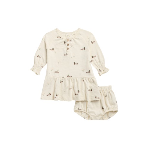 Ducks Swing Dress and Bloomers Set
