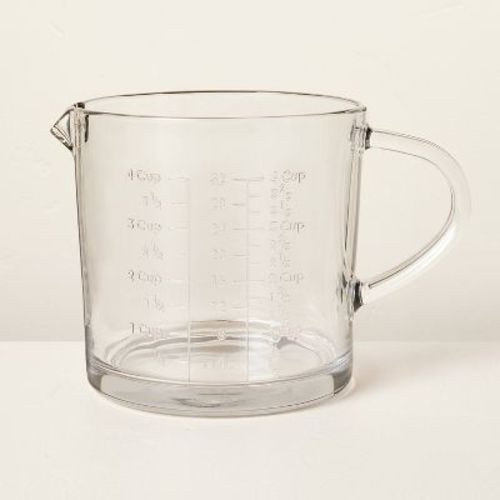 32oz Glass Measuring Cup Clear - Hearth & Hand™ With Magnolia: Dishwasher-safe, Microwave-safe, Easy-pour Spout