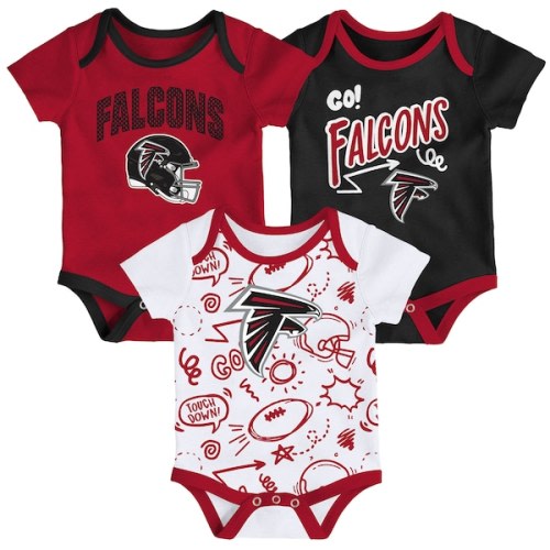 Atlanta Falcons Outerstuff Infant All Day Play Three-Piece Bodysuit Set