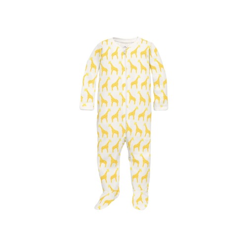 Baby Organic Animal Friends Zip Footie