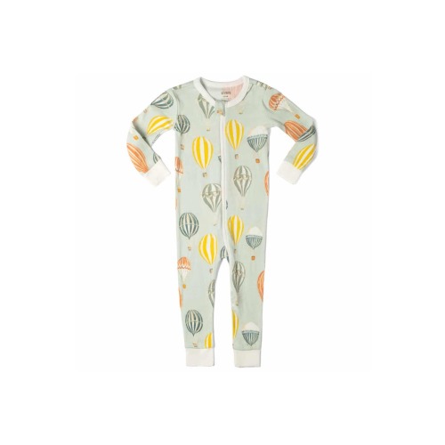 Organic Cotton Zipper Pajama, 6-9M