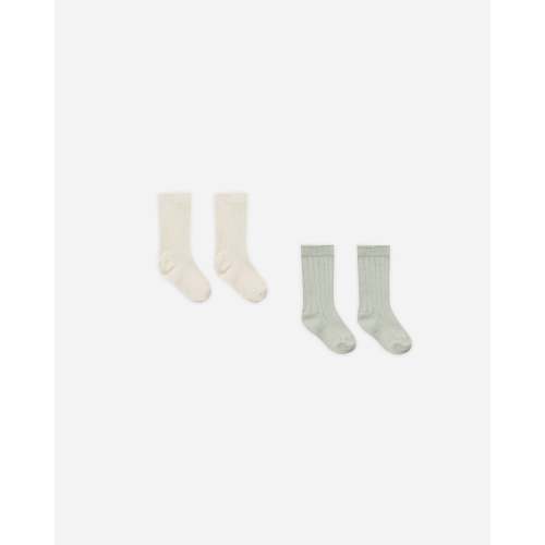 Sock Set Natural, Sage