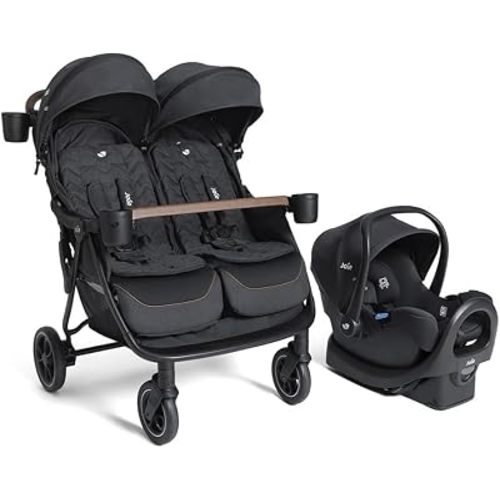 Joie Rosemary LX Double Stroller & Rue Car Seat Travel System