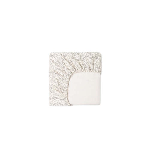 Organic Cotton Cot Sheet - Garden Bunnies Tofu – Jamie Kay USA
