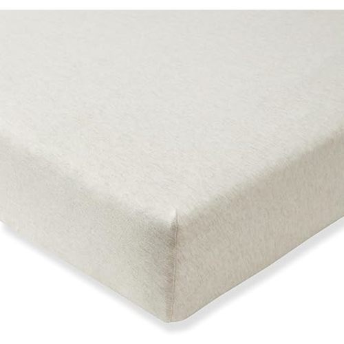 Burt's Bees Baby Essential Organic Cotton Fitted Crib Sheet, Breathable for Boy Girl Standard Crib & Toddler Mattresses