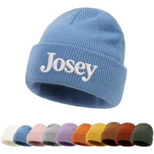 Personalized Baby Beanies Hats Infant Toddler Embroidered Beanie for Boys Girls 6-12 Months Customized Baby Gifts