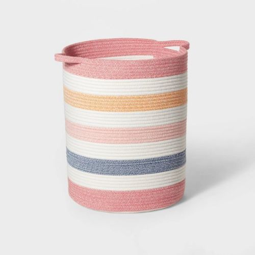 Extra Large Striped Coiled Rope Kids' Storage Bin - Pillowfort™