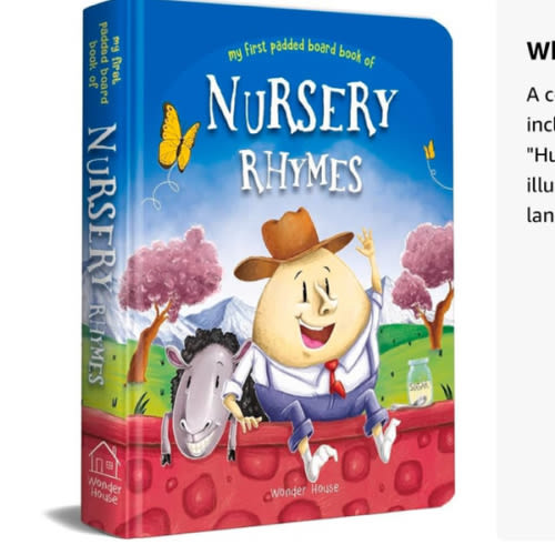 Nursery Rhymes Board Book: Illustrated Classic Nursery Rhymes (My First Book series)
