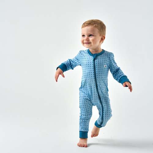 Texas Baby Zip Up - Light Blue | BURLEBO