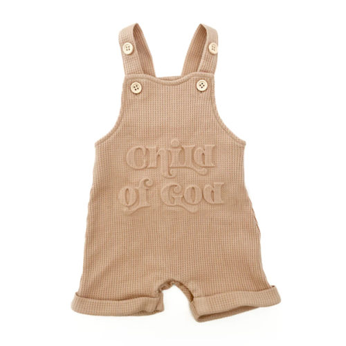 Child of God Waffle Overalls