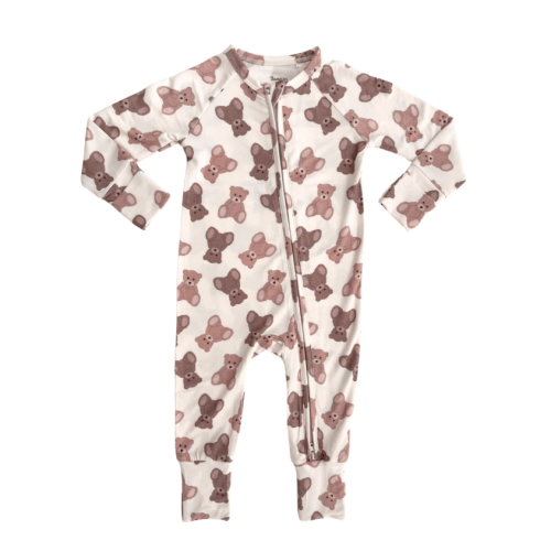 Teddy Bear Zipper Romper – In My Jammers