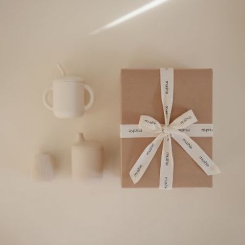 Mushie Essential Cups Kit (Shifting Sand)