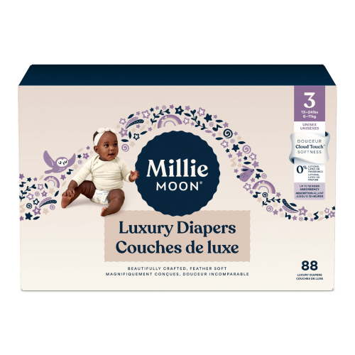 Millie Moon Luxury Diapers, Size 3, 88 Count - Walmart.ca