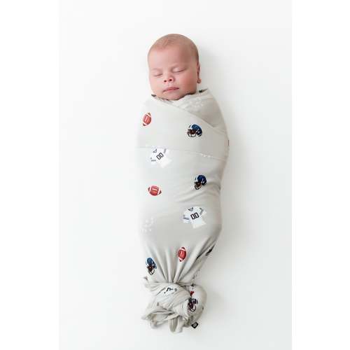 Swaddle Blanket in Vintage Football