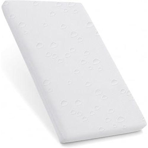 Bassinet Mattress Pad, 36.5" x 25" x 2" Dual Layer Memory and High Density Foam Mattress, Waterproof Breathable Soft Cover Fit for Zodiak, Zoom Portable, Pamo Babe Deluxe and Baby Trend Playard
