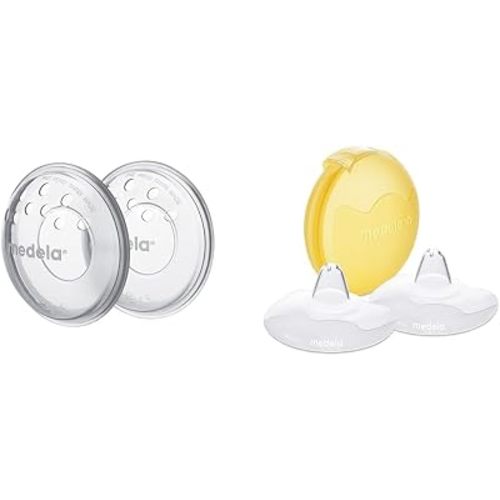 Medela SoftShells Breast Shells for Sore Nipples for Pumping or Breastfeeding & Contact Nipple Shield for Breastfeeding