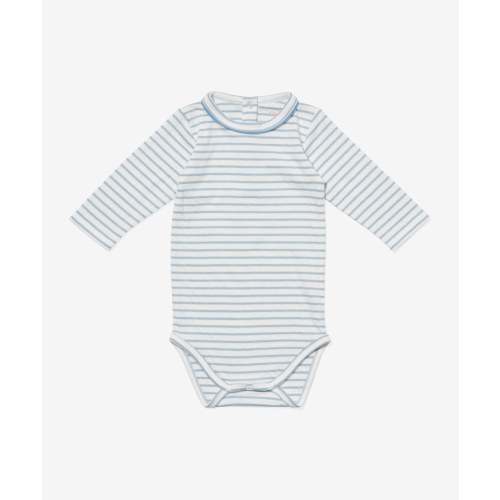 Edward One-piece, Dusty Blue Mini Stripe