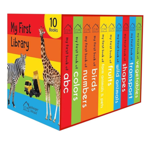 My First Library: Boxset of 10 Board Books for Kids