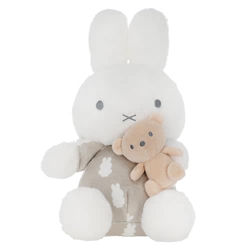 Kids Preferred Miffy Baby Keywind Musical - Super Soft Plush Toy, Plays Rockabye Baby, Swaying Head, Neutral Colors, Ages 0 Months and Up, 12 in