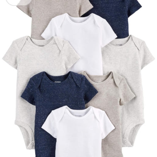 Simple Joys by Carter's Unisex-Baby 8-Pack Short-Sleeve Bodysuit