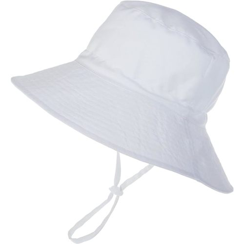 Baby Sun Hat UPF 50+ Sun Protective Toddler Bucket Hat Summer Kids Beach Hats Wide Brim Outdoor Play Hat for Boys Girls