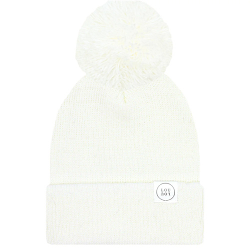 Beanie with Pom - Ivory