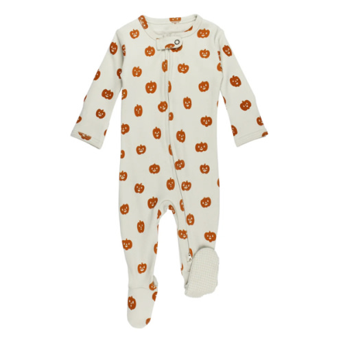 Jack-o-Lanterns | Organic Zipper Footie – L'ovedbaby